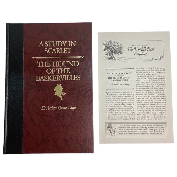 A Study In Scarlet & The Hound Of The Baskervilles By‎ Sir Arthur Conan Doyle - Picture 1 of 5
